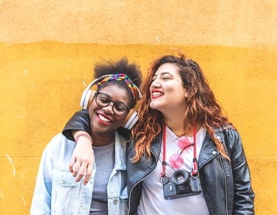 friends smiling